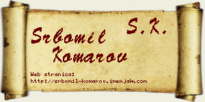 Srbomil Komarov vizit kartica